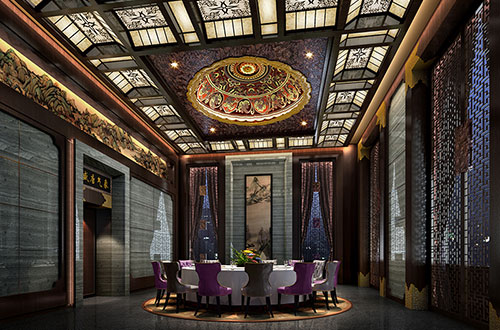 隆林低调奢华的新中式酒店设计效果图